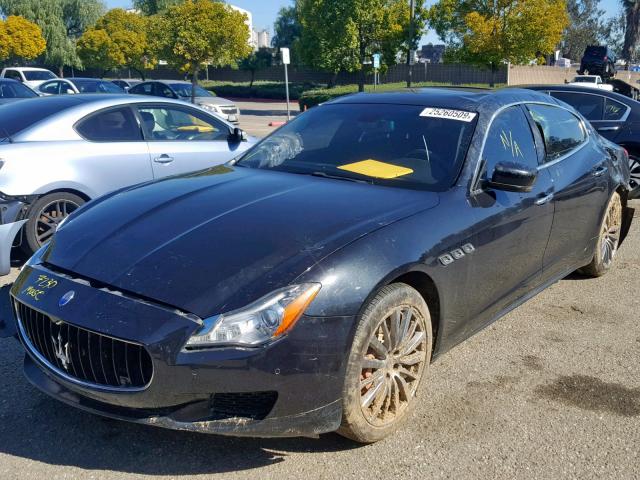 ZAM56RRA6E1076663 - 2014 MASERATI QUATTROPOR BLACK photo 2