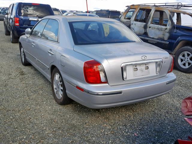 KMHFU45E24A283183 - 2004 HYUNDAI XG 350 SILVER photo 3