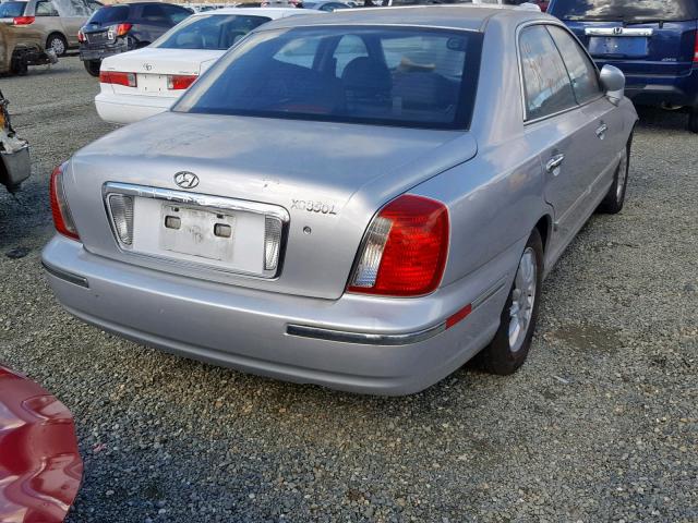 KMHFU45E24A283183 - 2004 HYUNDAI XG 350 SILVER photo 4