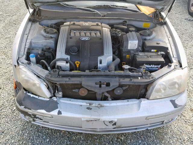 KMHFU45E24A283183 - 2004 HYUNDAI XG 350 SILVER photo 7