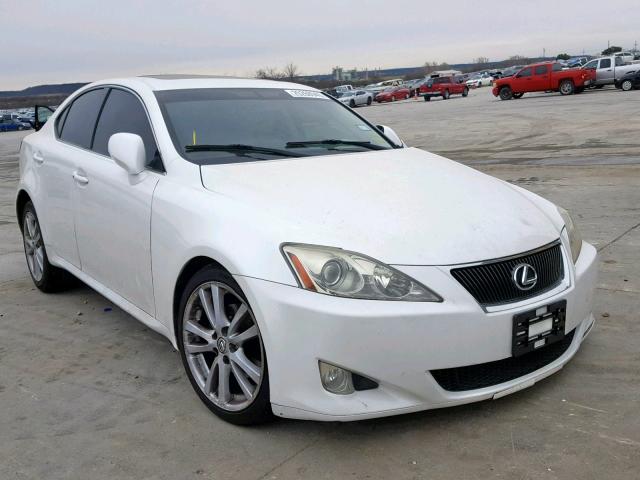 JTHBK262872030836 - 2007 LEXUS IS 250 WHITE photo 1