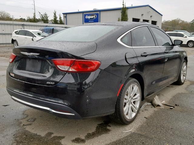 1C3CCCAB2GN134953 - 2016 CHRYSLER 200 LIMITE BLACK photo 4