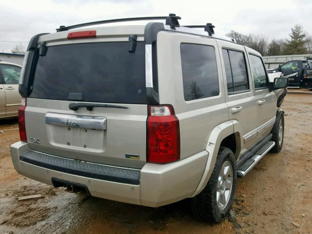 1J8HG58P67C534084 - 2007 JEEP COMMANDER TAN photo 4