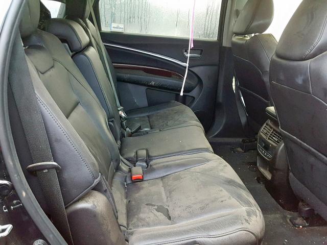 5FRYD4H48GB029519 - 2016 ACURA MDX TECHNO BLACK photo 6