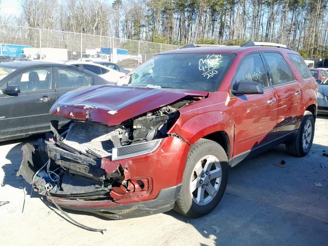 1GKKVNEDXFJ278351 - 2015 GMC ACADIA SLE BURGUNDY photo 2