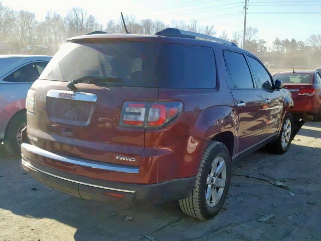 1GKKVNEDXFJ278351 - 2015 GMC ACADIA SLE BURGUNDY photo 4