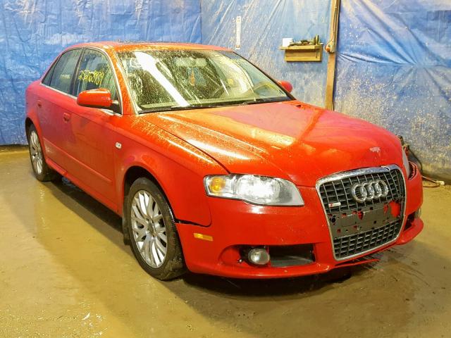 WAUDF78E68A133146 - 2008 AUDI A4 2.0T QU RED photo 1