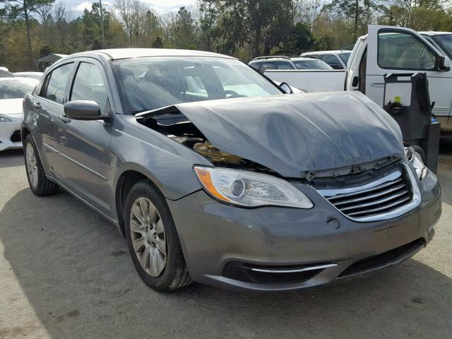 1C3CCBAB1CN271600 - 2012 CHRYSLER 200 LX GRAY photo 1