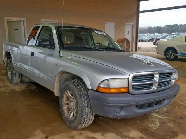 1D7GL12K44S747966 - 2004 DODGE DAKOTA SXT SILVER photo 1