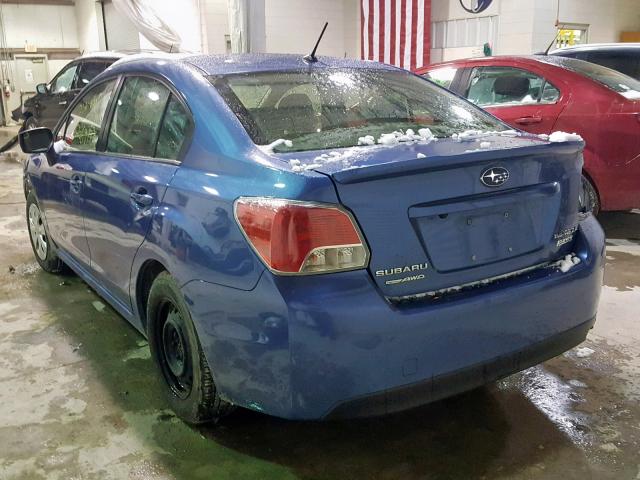 JF1GJAA64FH009322 - 2015 SUBARU IMPREZA BA BLUE photo 3