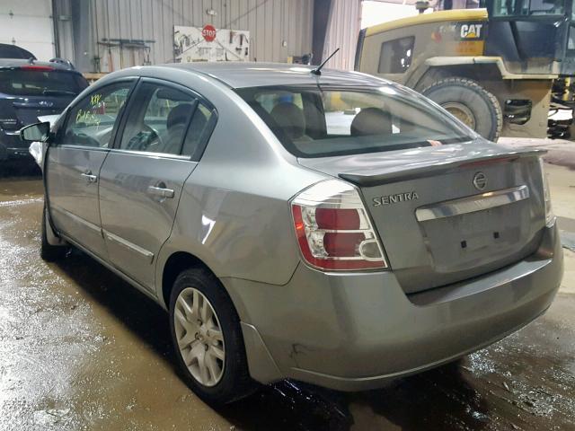 3N1AB6AP7CL765777 - 2012 NISSAN SENTRA 2.0 GRAY photo 3