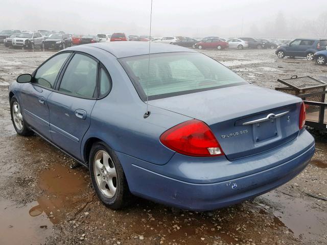 1FAFP55S2YA277404 - 2000 FORD TAURUS SES BLUE photo 3