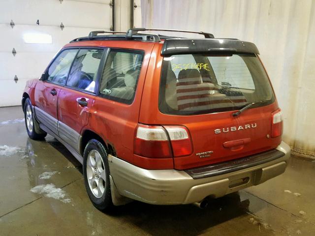 JF1SF65551G719449 - 2001 SUBARU FORESTER S RED photo 3