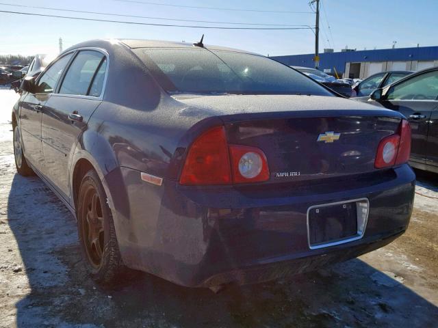 1G1ZB5EB9AF308106 - 2010 CHEVROLET MALIBU LS BLUE photo 3