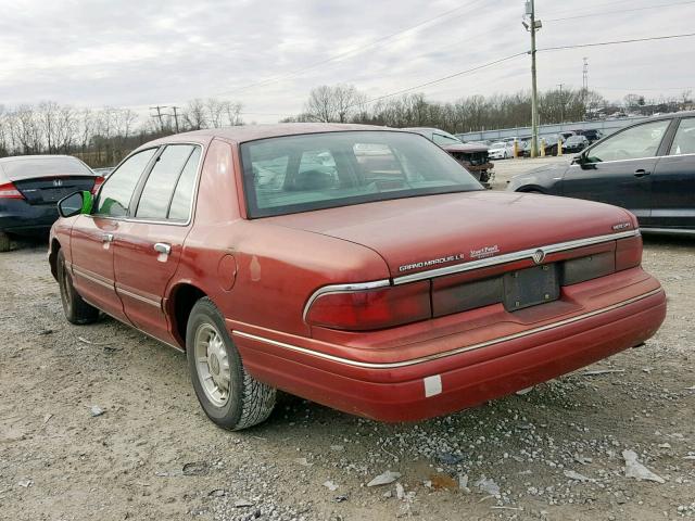 2MELM75W7VX621072 - 1997 MERCURY GRAND MARQ RED photo 3