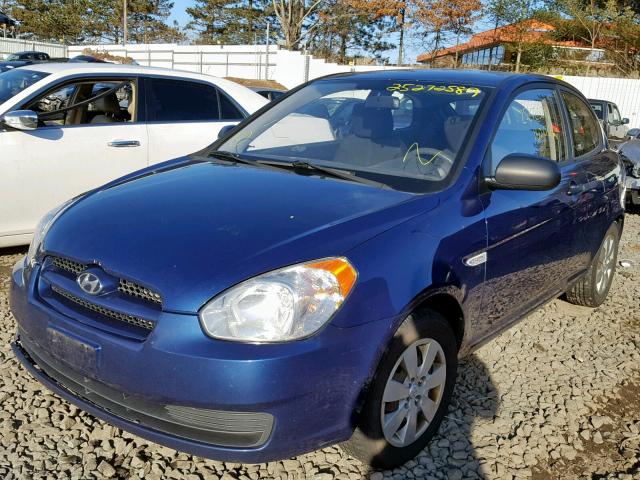 KMHCM3AC7AU163486 - 2010 HYUNDAI ACCENT BLU BLUE photo 2