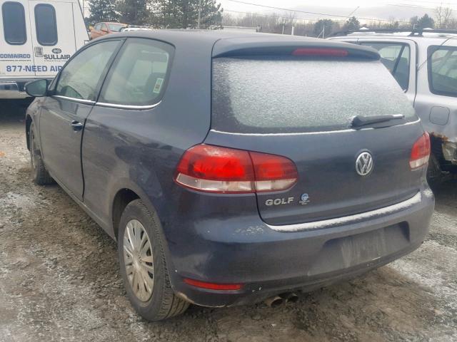 WVWAB7AJ4AW215183 - 2010 VOLKSWAGEN GOLF 灰色 照片 3