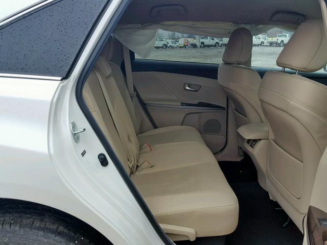 4T3ZA3BB3BU054735 - 2011 TOYOTA VENZA BASE WHITE photo 6