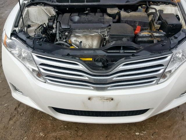 4T3ZA3BB3BU054735 - 2011 TOYOTA VENZA BASE WHITE photo 7