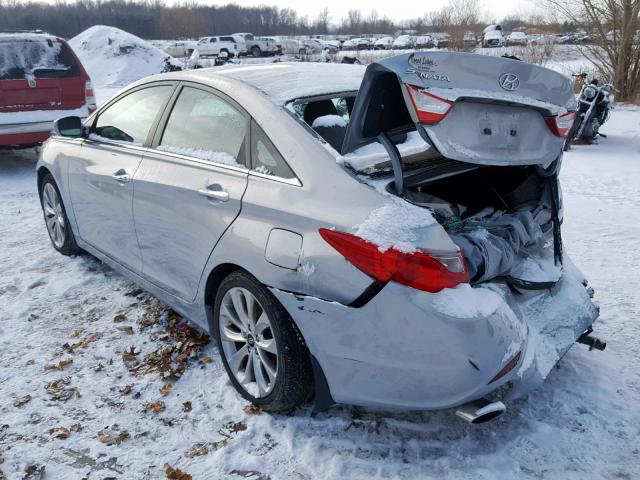 5NPEC4AC7DH566064 - 2013 HYUNDAI SONATA SE BLUE photo 3