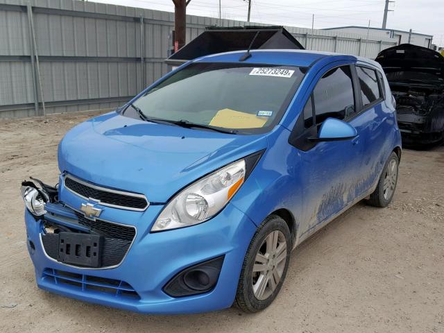 KL8CB6S98DC564868 - 2013 CHEVROLET SPARK LS BLUE photo 2