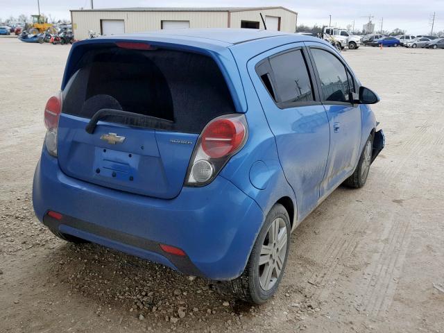 KL8CB6S98DC564868 - 2013 CHEVROLET SPARK LS BLUE photo 4