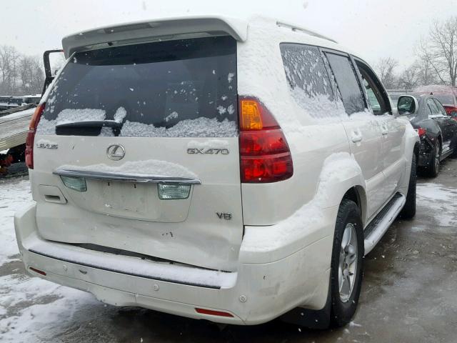 JTJBT20X560107186 - 2006 LEXUS GX 470 WHITE photo 4