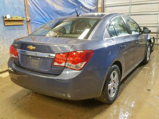 1G1PC5SB0E7392650 - 2014 CHEVROLET CRUZE LT BLUE photo 4