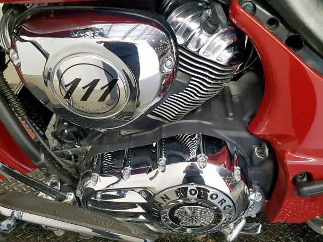 56KTFAAA2J3360437 - 2018 INDIAN MOTORCYCLE CO. CHIEFTAIN MAROON photo 6