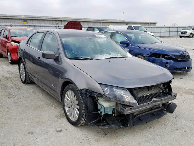 3FADP0L3XAR334448 - 2010 FORD FUSION HYB GRAY photo 1