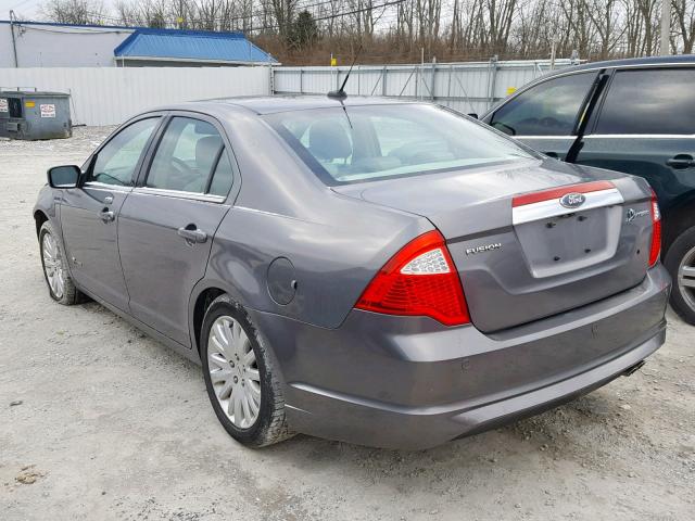 3FADP0L3XAR334448 - 2010 FORD FUSION HYB GRAY photo 3