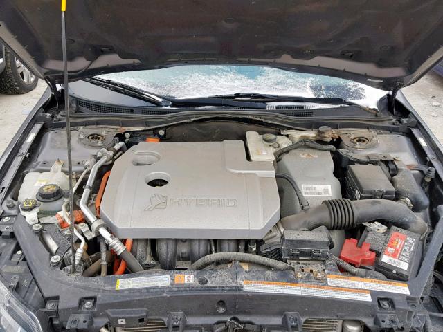 3FADP0L3XAR334448 - 2010 FORD FUSION HYB GRAY photo 7