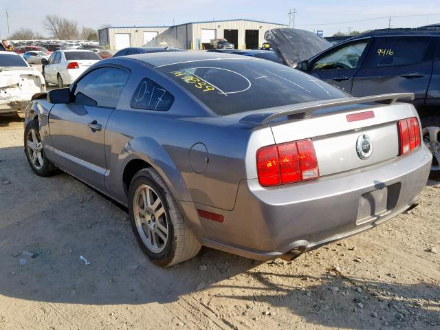 1ZVHT82H465246876 - 2006 FORD MUSTANG GT GRAY photo 3
