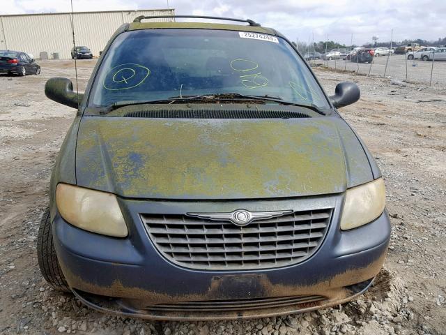 1C4GJ453X1B156591 - 2001 CHRYSLER VOYAGER LX BLUE photo 9