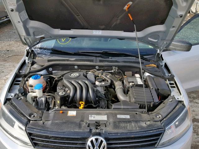 3VW1K7AJ5DM410291 - 2013 VOLKSWAGEN JETTA BASE SILVER photo 7