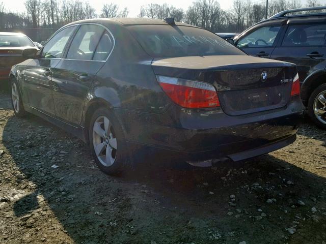 WBANF33586CS36672 - 2006 BMW 525 XI BLACK photo 3