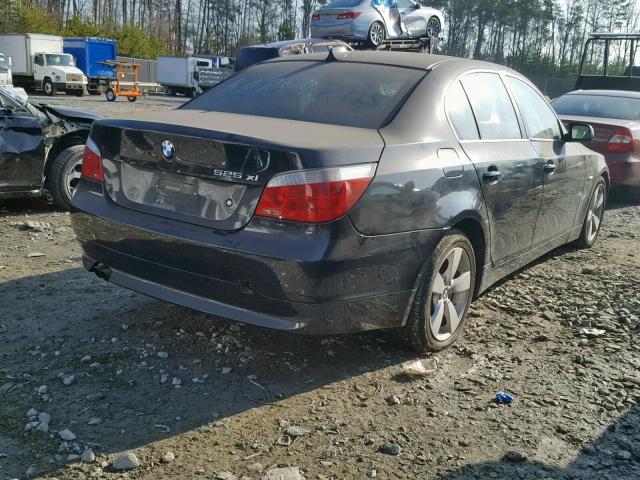 WBANF33586CS36672 - 2006 BMW 525 XI BLACK photo 4