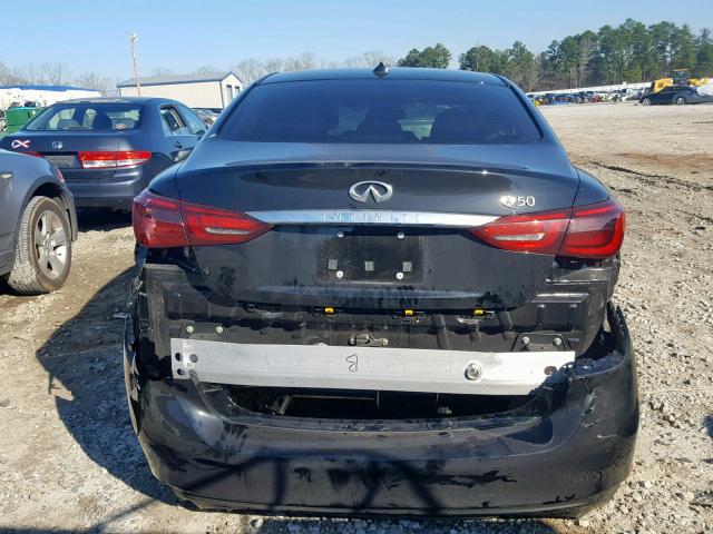 JN1EV7AP5JM357389 - 2018 INFINITI Q50 LUXE BLACK photo 9