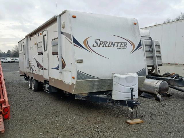 4YDT3112XB1531310 - 2011 KEYSTONE SPRINTER WHITE photo 1