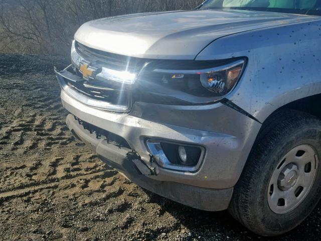 1GCHSBE35G1111482 - 2016 CHEVROLET COLORADO SILVER photo 9