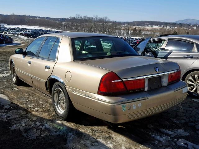 2MEFM75W9YX663454 - 2000 MERCURY GRAND MARQ BEIGE photo 3