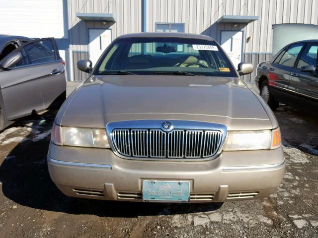 2MEFM75W9YX663454 - 2000 MERCURY GRAND MARQ BEIGE photo 9