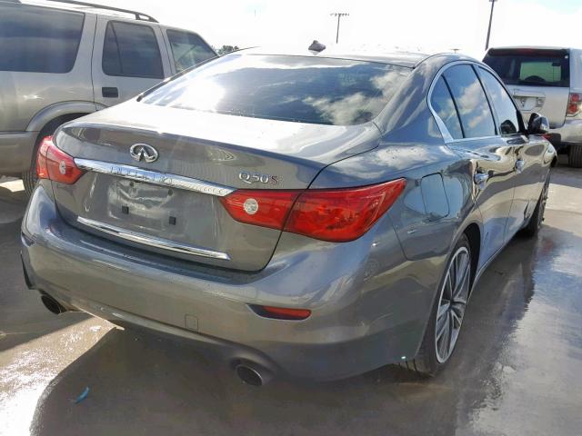 JN1BV7AP8EM670851 - 2014 INFINITI Q50 BASE CHARCOAL photo 4