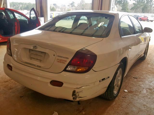 1G3GR64H214216126 - 2001 OLDSMOBILE AURORA WHITE photo 4