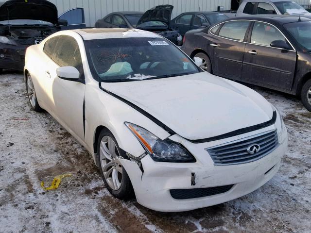 JN1CV6ELXAM153714 - 2010 INFINITI G37 WHITE photo 1