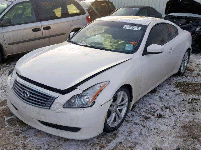 JN1CV6ELXAM153714 - 2010 INFINITI G37 WHITE photo 2