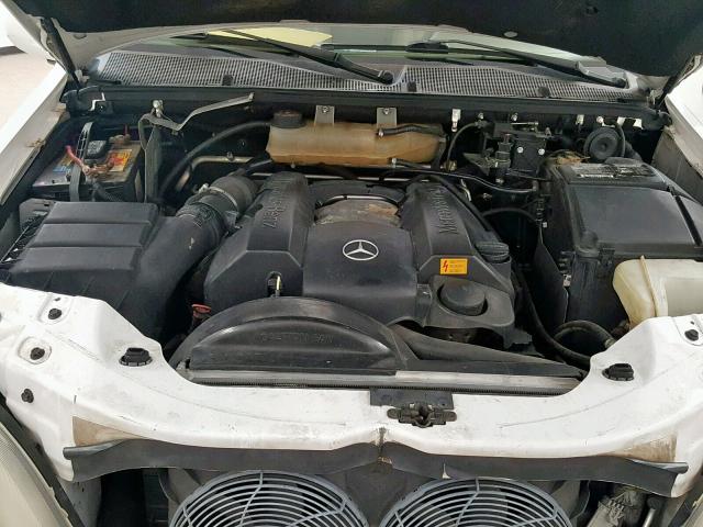 4JGAB54E01A267406 - 2001 MERCEDES-BENZ ML 320 WHITE photo 7