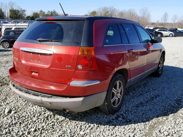 2A8GM68X17R337597 - 2007 CHRYSLER PACIFICA T RED photo 4