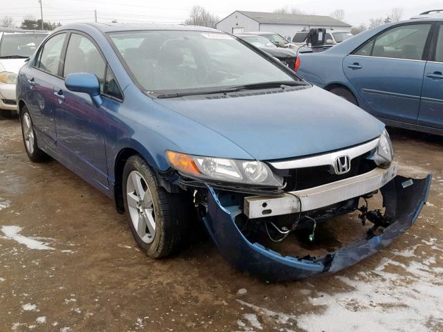 1HGFA16886L021147 - 2006 HONDA CIVIC EX BLUE photo 1