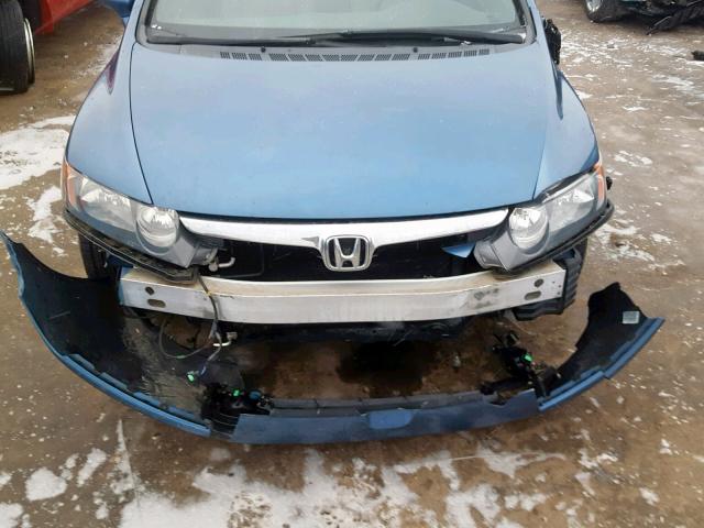 1HGFA16886L021147 - 2006 HONDA CIVIC EX BLUE photo 9